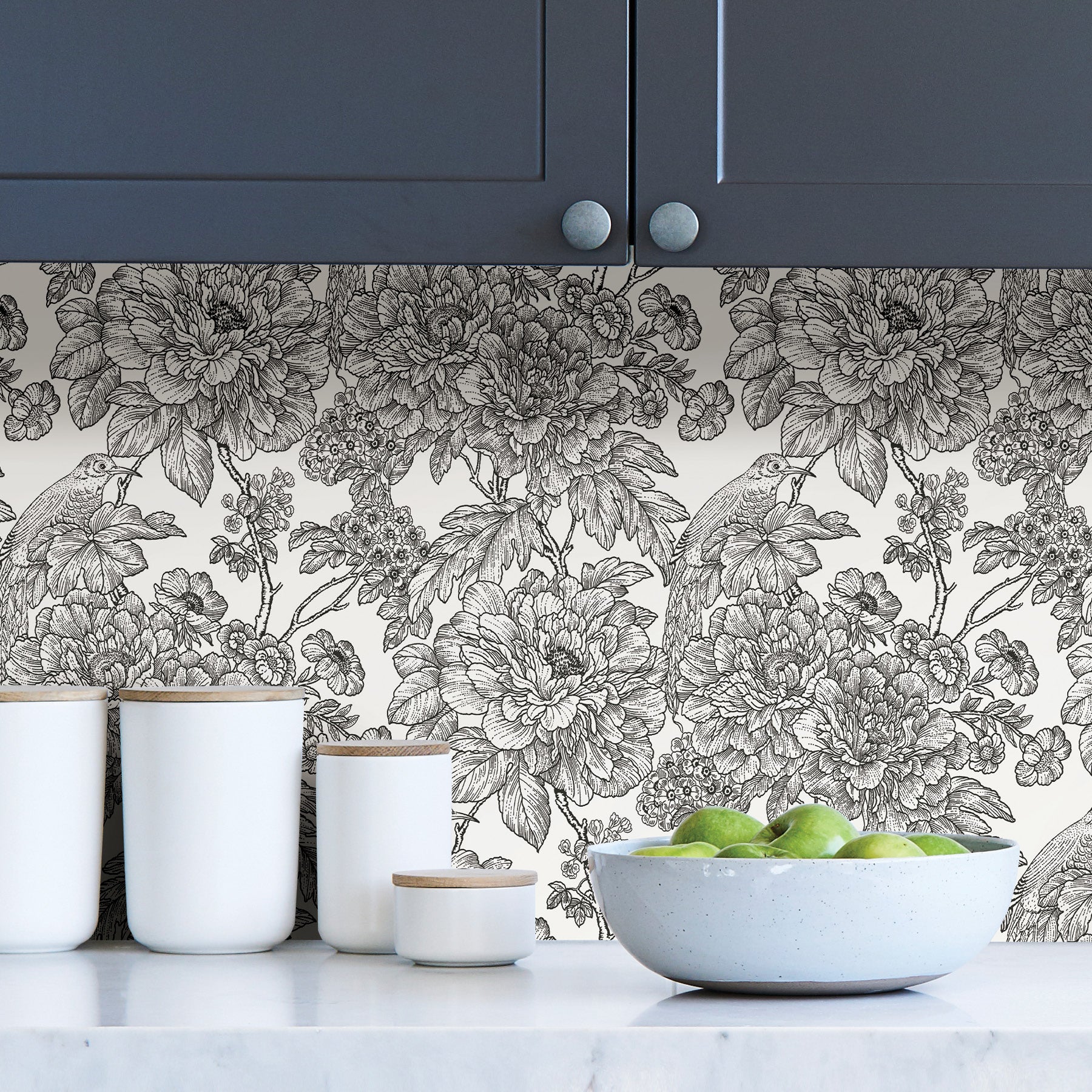 Sudbury P&S Wallpaper in a room setting