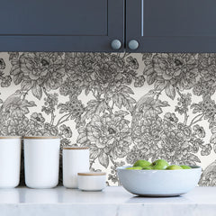 Sudbury P&S Wallpaper in a room setting