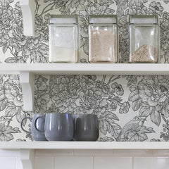 Sudbury P&S Wallpaper in a room setting