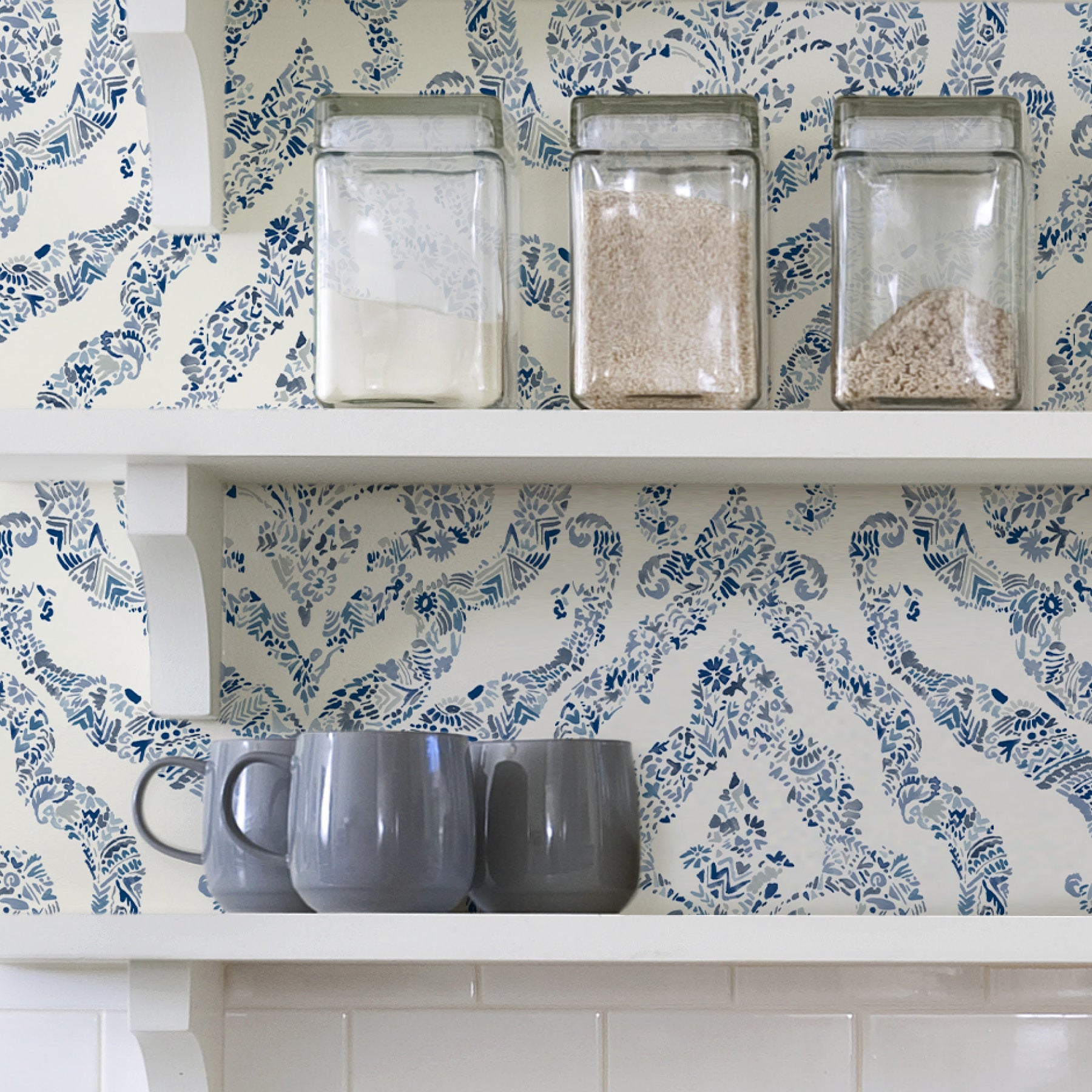 Guildford P&S Wallpaper in a room setting