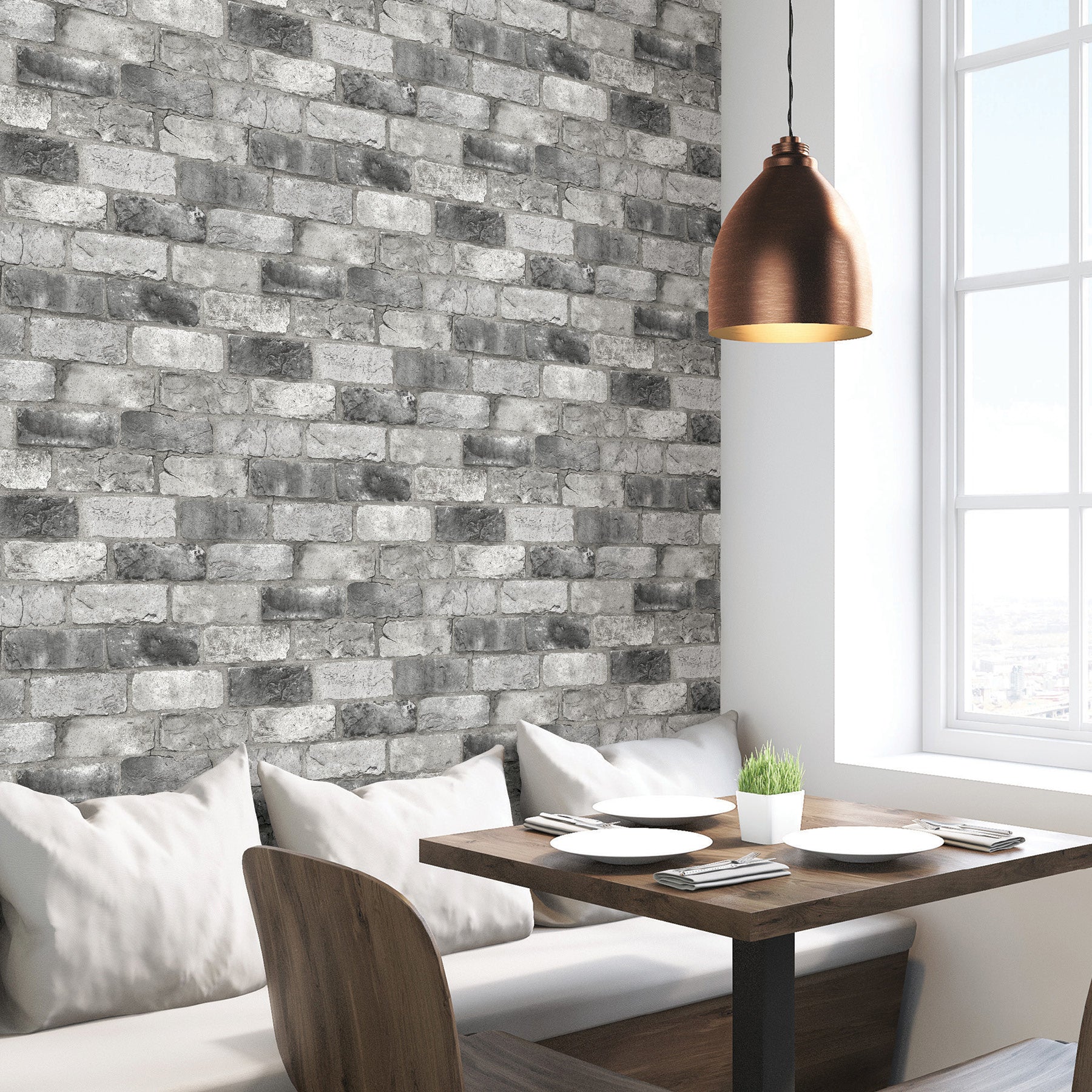 London P&S Wallpaper in a room setting
