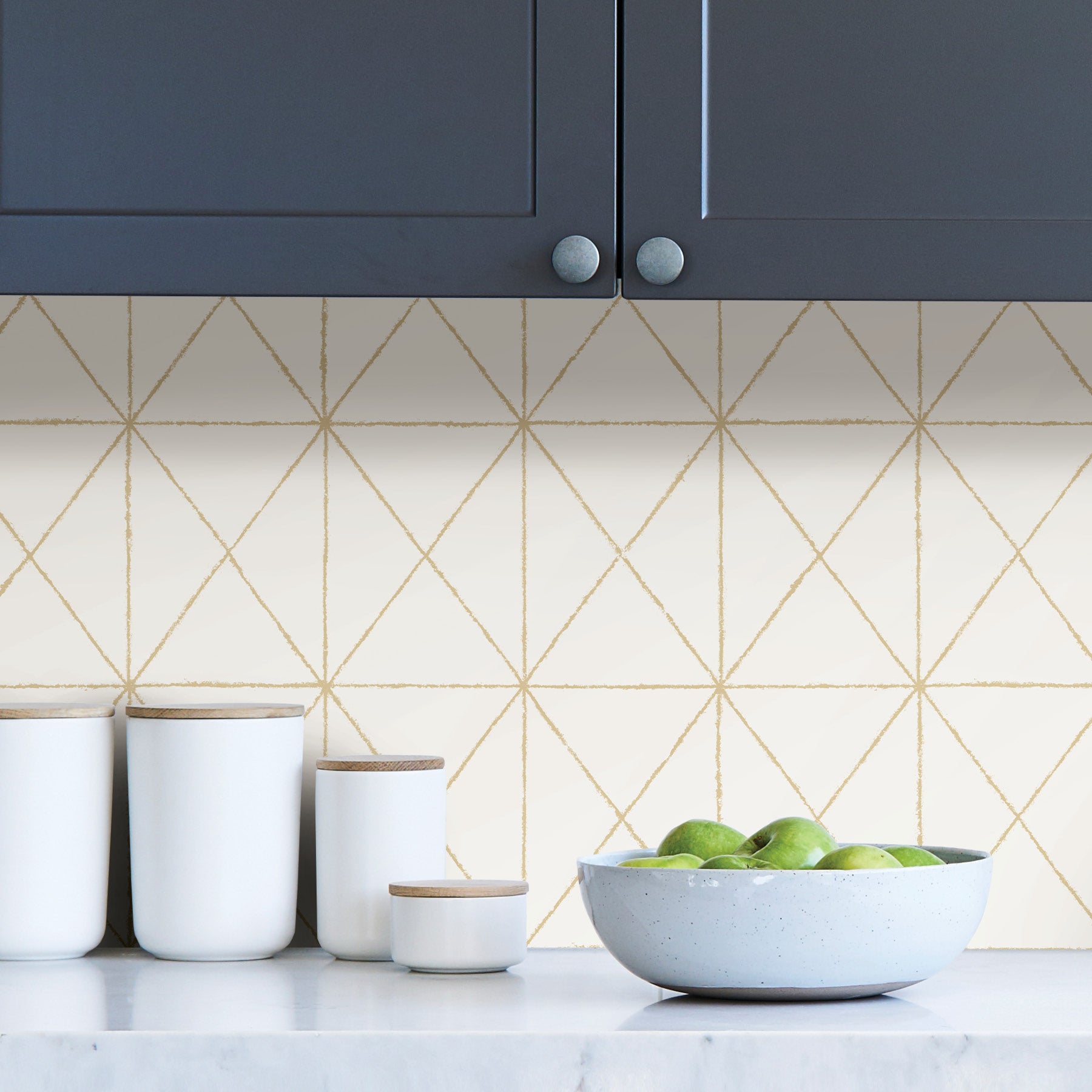 Get In Line Peel and Stick Wallpaper in a room setting