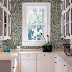 Terrene P&S Wallpaper in a room setting