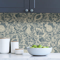 Terrene P&S Wallpaper in a room setting