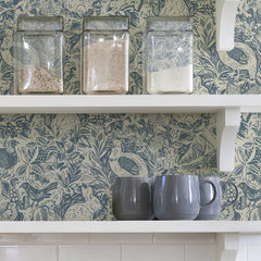 Terrene P&S Wallpaper in a room setting