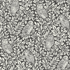 Sleepy Owls P&S Wallpaper by WallPops