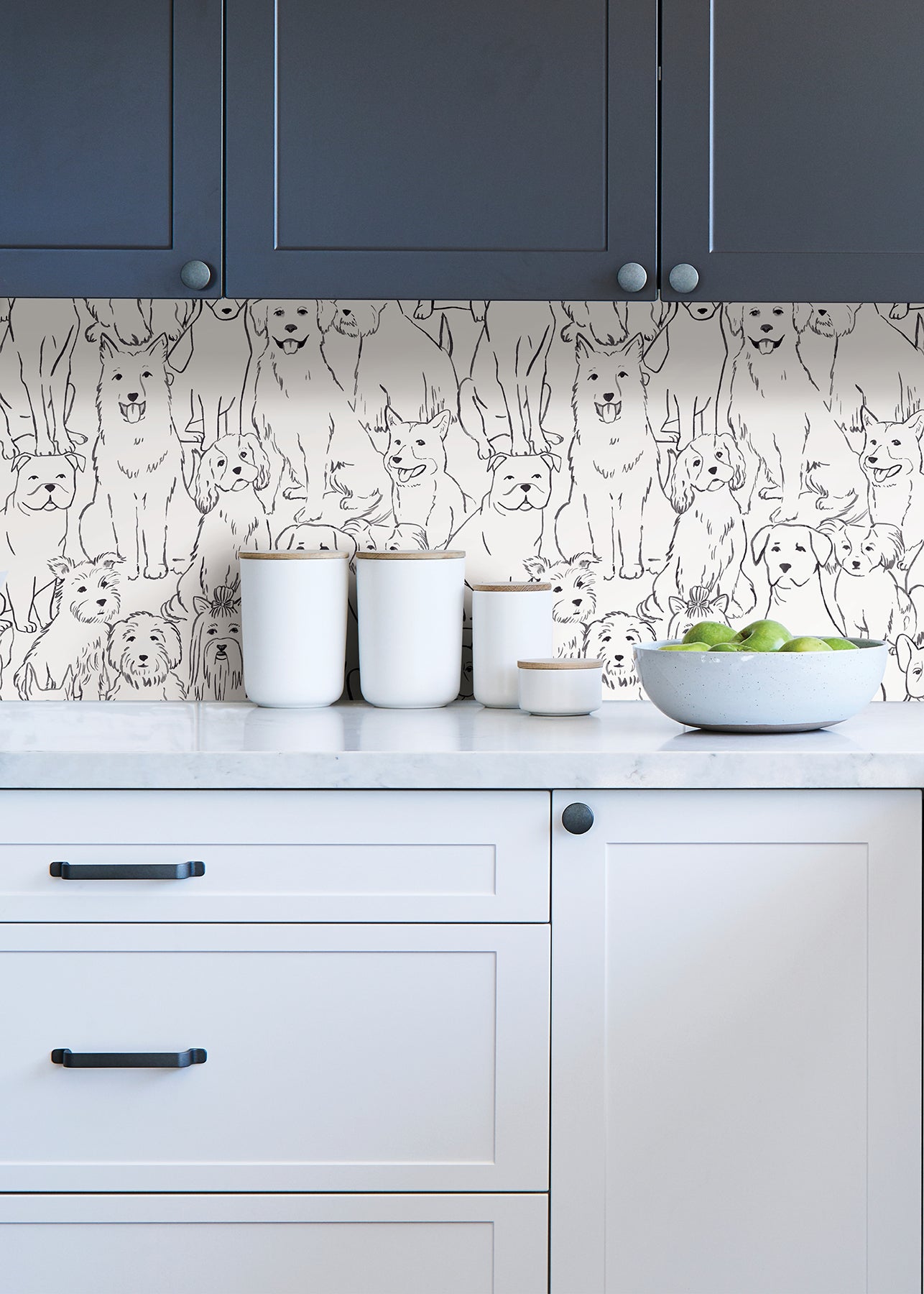 Paws On P&S Wallpaper in a room setting