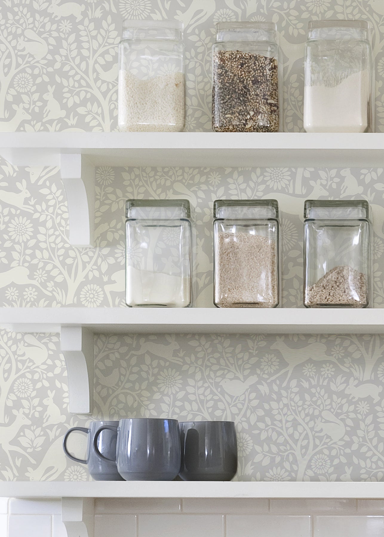 Merriment Peel and Stick Wallpaper in a room setting