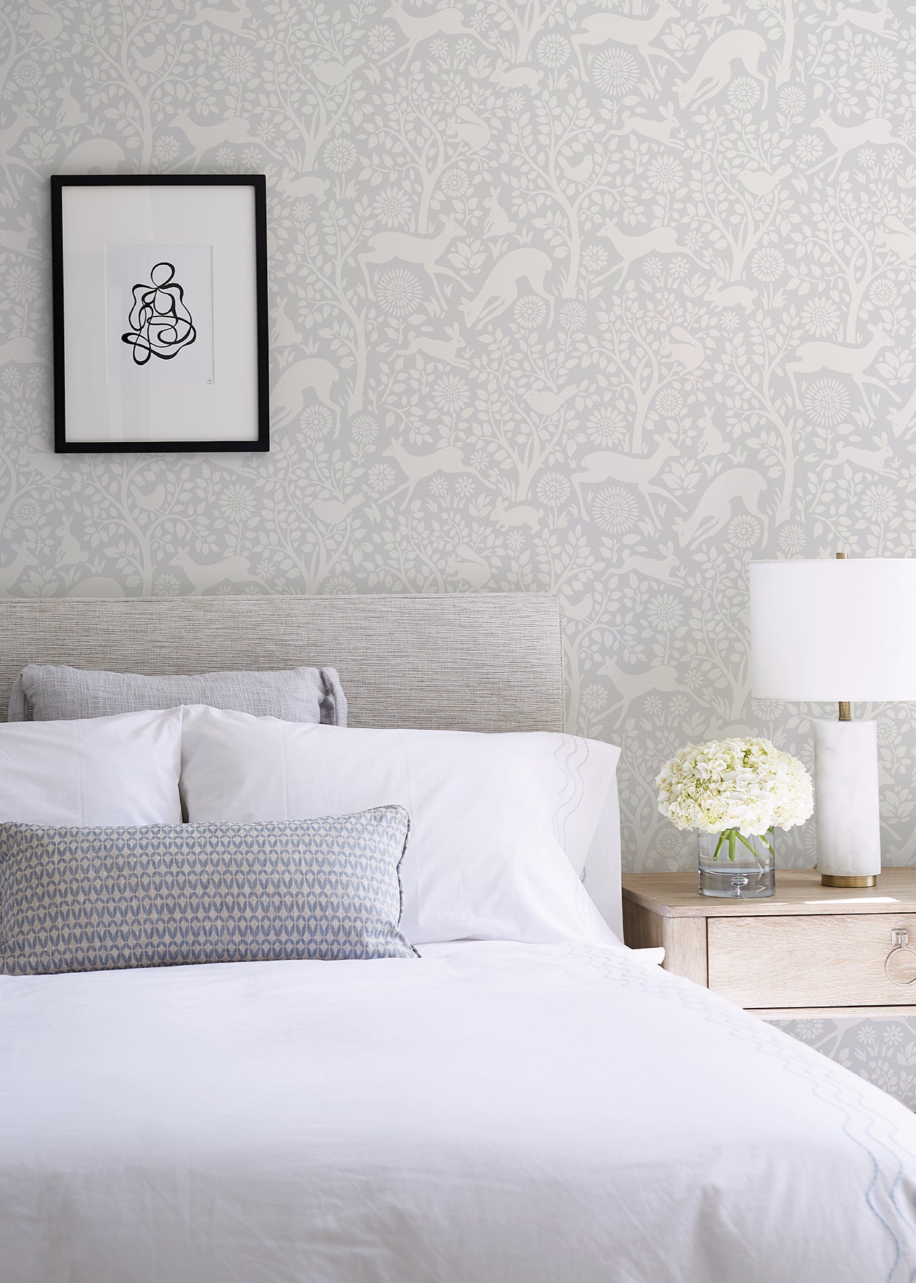 Merriment Peel and Stick Wallpaper in a room setting
