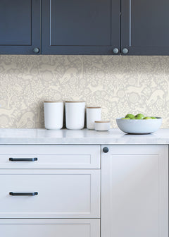 Merriment Peel and Stick Wallpaper in a room setting