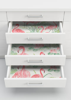 Flamingo Beach P&S Wallpaper in a room setting