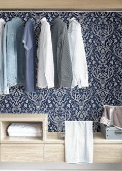 Escape to the Forest Peel and Stick Wallpaper in a room setting