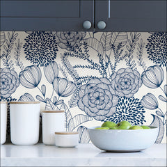Secret Garden P&S Wallpaper in a room setting