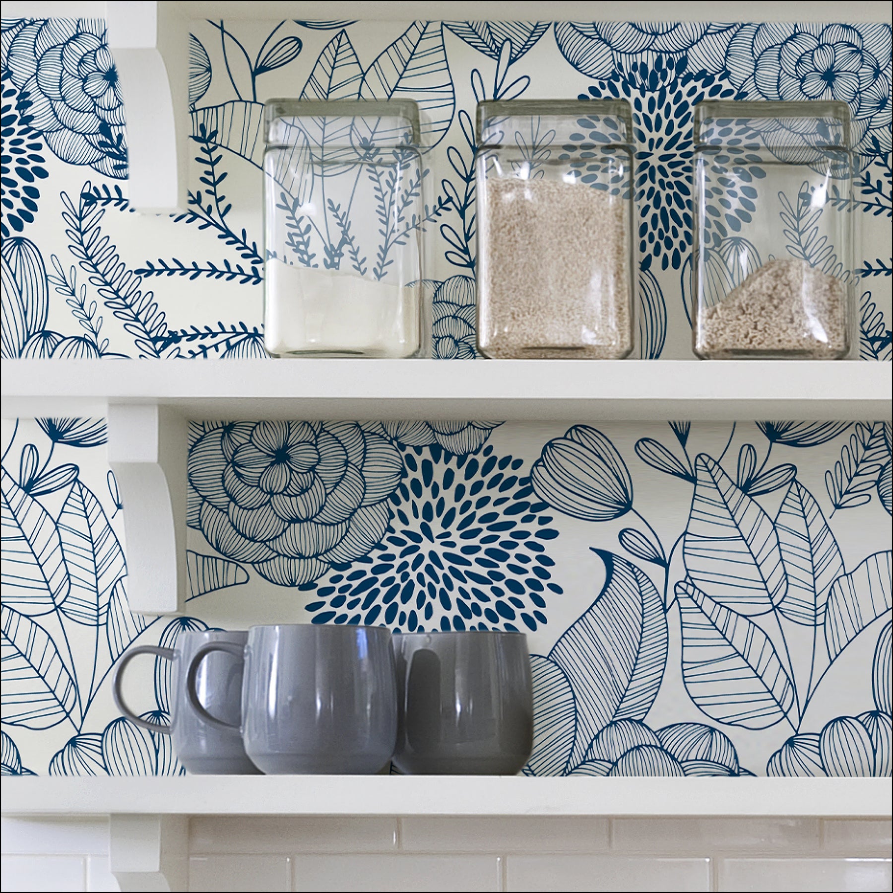 Secret Garden P&S Wallpaper in a room setting