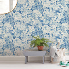 Empress Garden Peel and Stick Wallpaper in a room setting