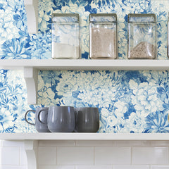 Empress Garden Peel and Stick Wallpaper in a room setting