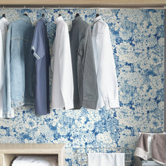 Empress Garden Peel and Stick Wallpaper in a room setting