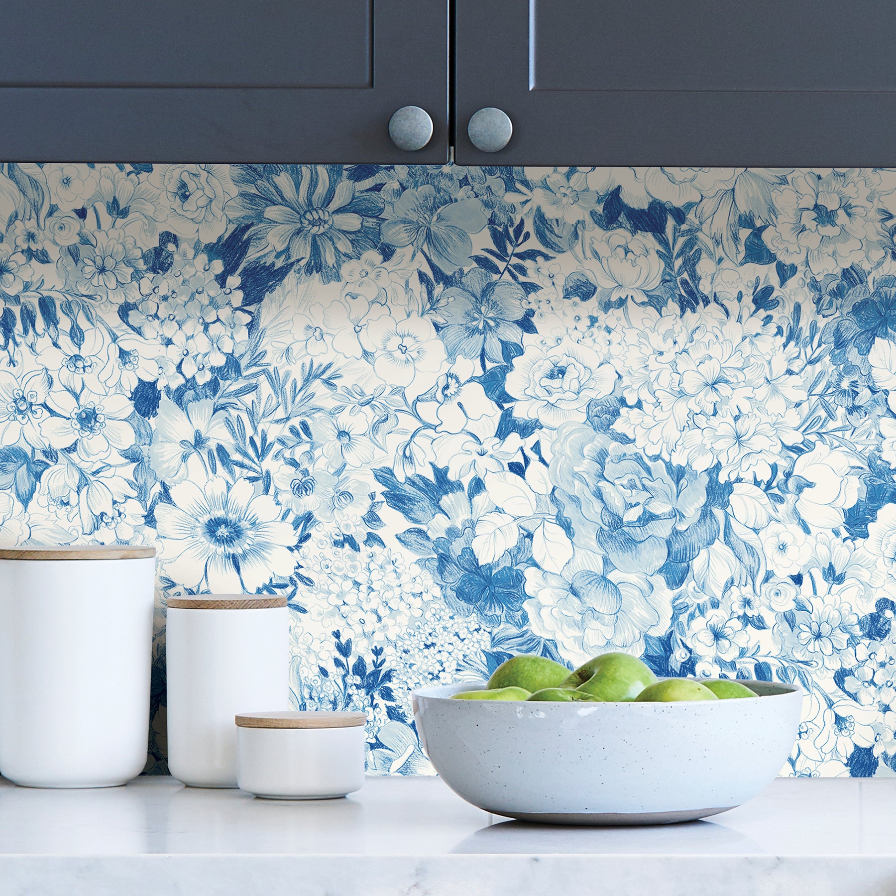 Empress Garden Peel and Stick Wallpaper in a room setting