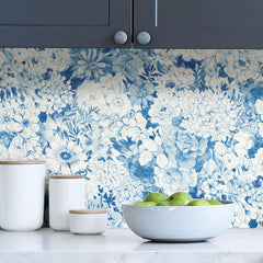 Empress Garden Peel and Stick Wallpaper in a room setting
