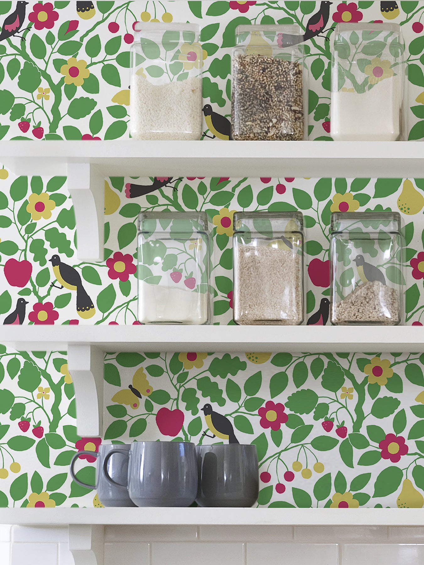 Paradisus Peel and Stick Wallpaper in a room setting