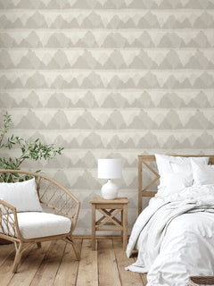 Mountain Peak Peel and Stick Wallpaper in a room setting