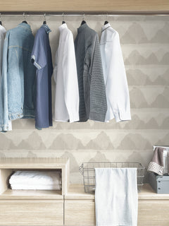 Mountain Peak Peel and Stick Wallpaper in a room setting