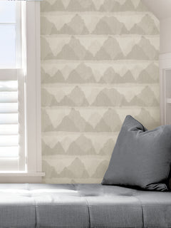 Mountain Peak Peel and Stick Wallpaper in a room setting