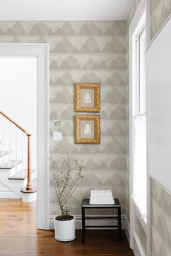 Mountain Peak Peel and Stick Wallpaper in a room setting