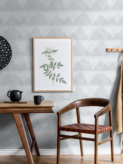 Mountain Peak Peel and Stick Wallpaper in a room setting