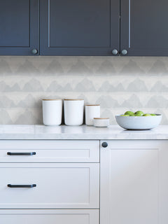 Mountain Peak Peel and Stick Wallpaper in a room setting
