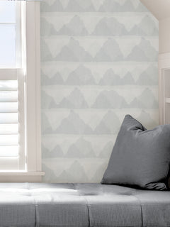 Mountain Peak Peel and Stick Wallpaper in a room setting