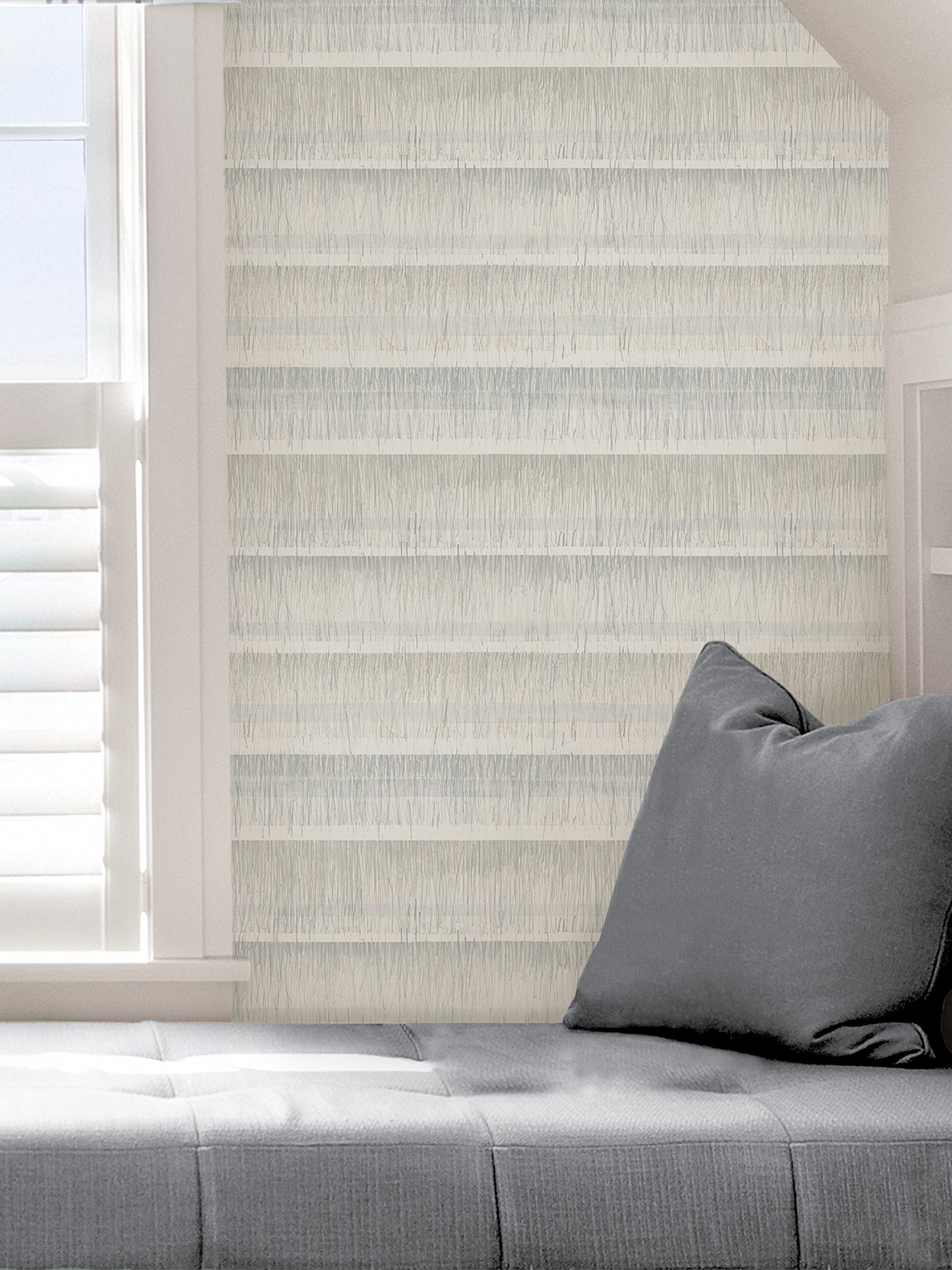 Dhurrie Peel and Stick Wallpaper in a room setting