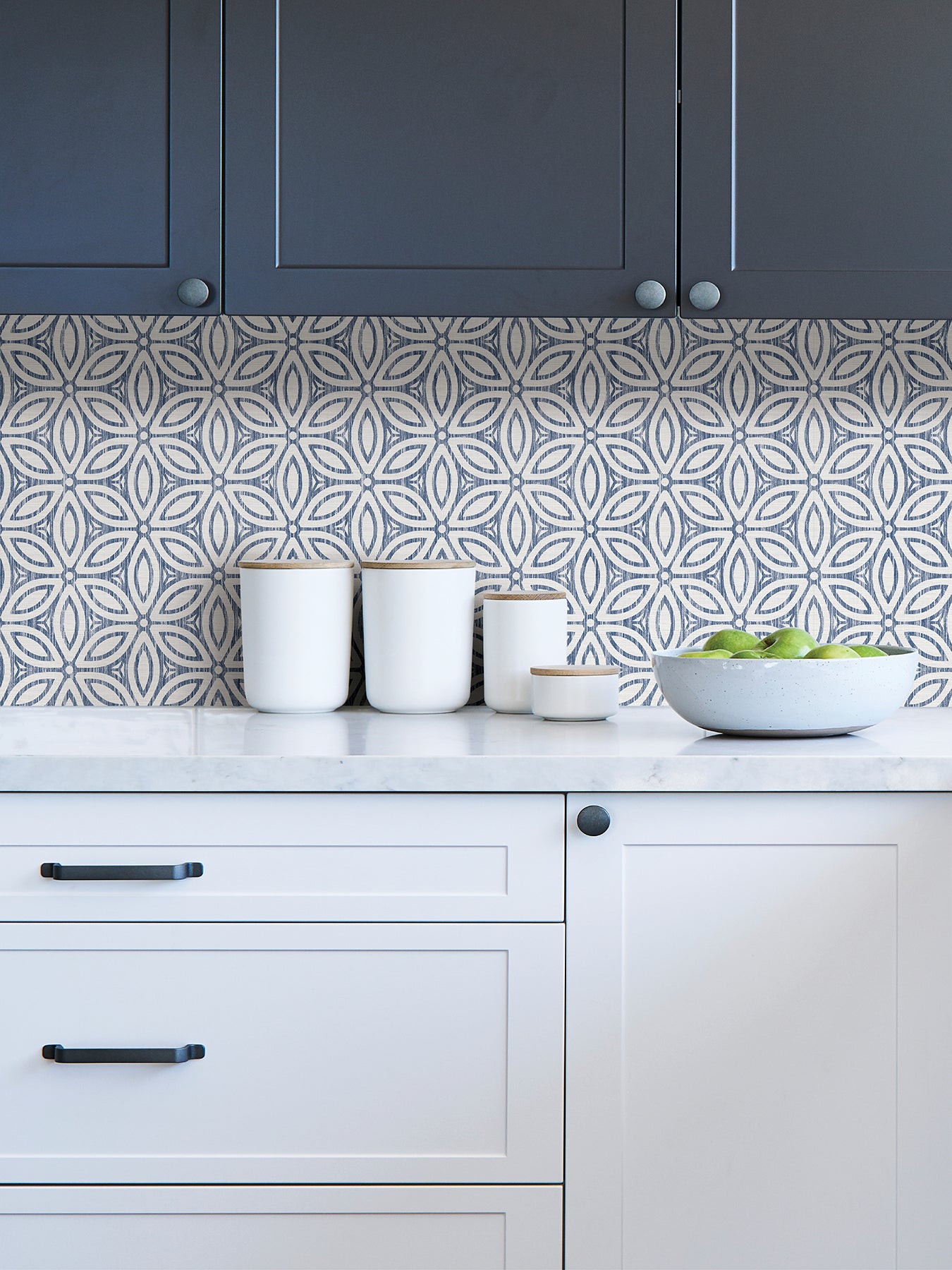 Hepatica Petal P&S Wallpaper in a room setting