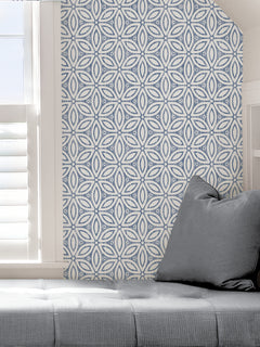 Hepatica Petal P&S Wallpaper in a room setting