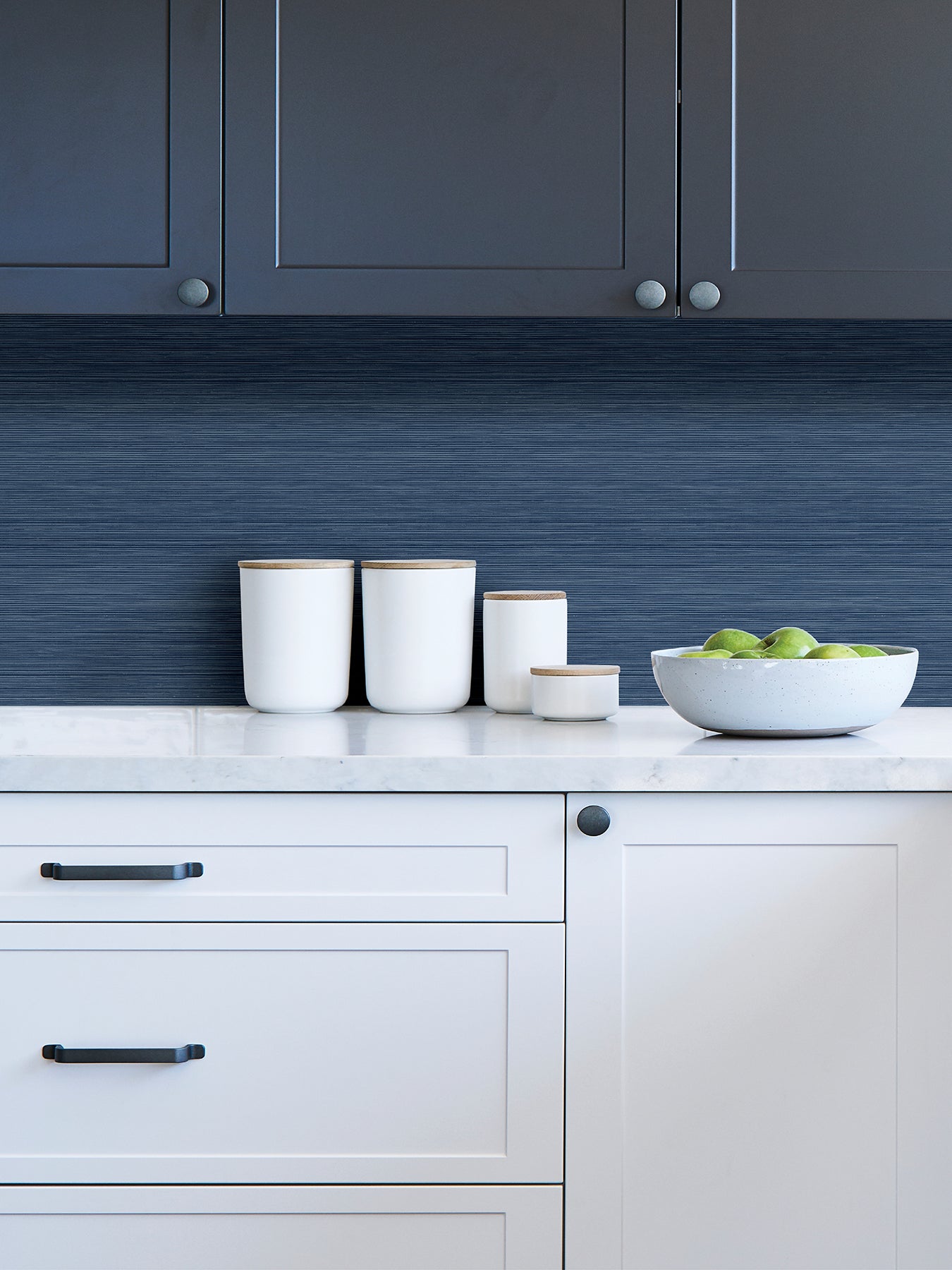 Crossweave String Peel and Stick Wallpaper in a room setting