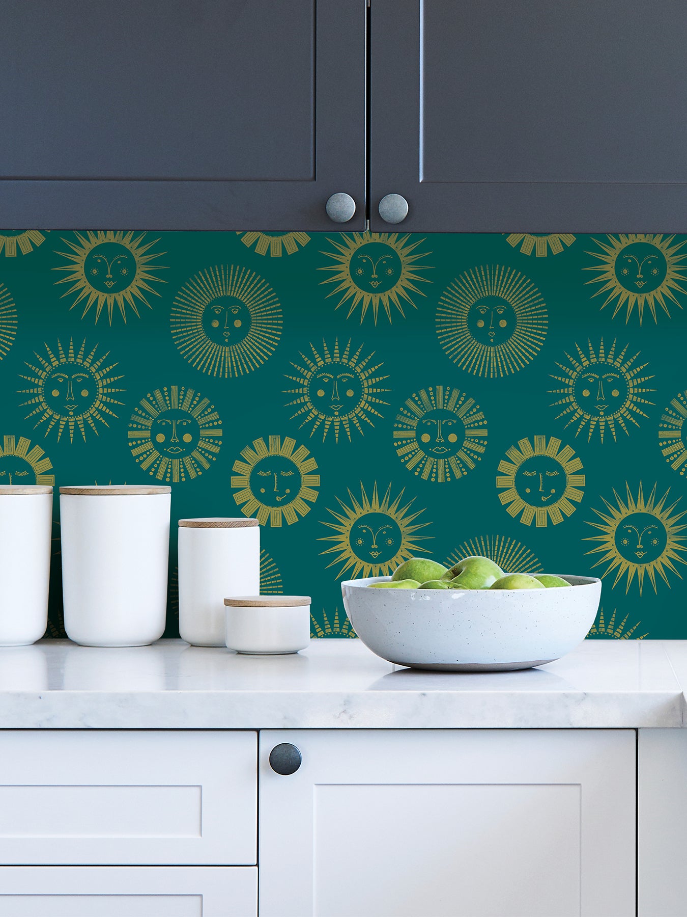 Konark Peel and Stick Wallpaper in a room setting