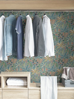 Kapok P&S Wallpaper in a room setting