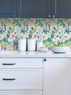 Maldives Peel and Stick Wallpaper in a room setting