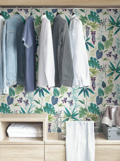 Maldives Peel and Stick Wallpaper in a room setting
