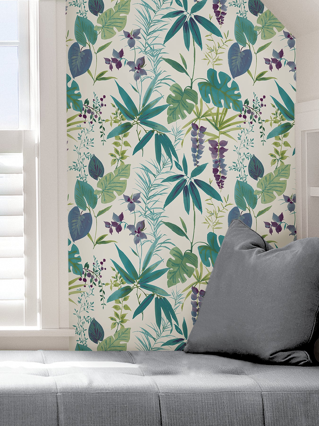 Maldives Peel and Stick Wallpaper in a room setting