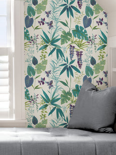 Maldives Peel and Stick Wallpaper in a room setting