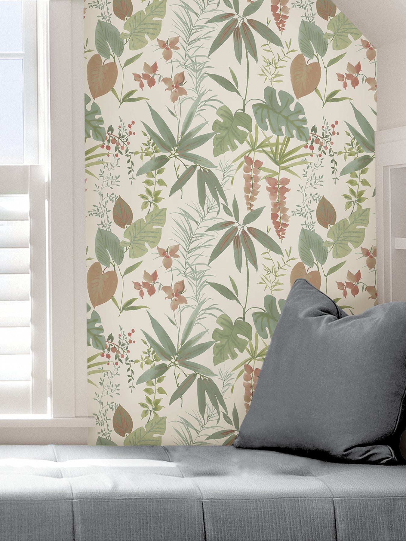 Maldives P&S Wallpaper in a room setting
