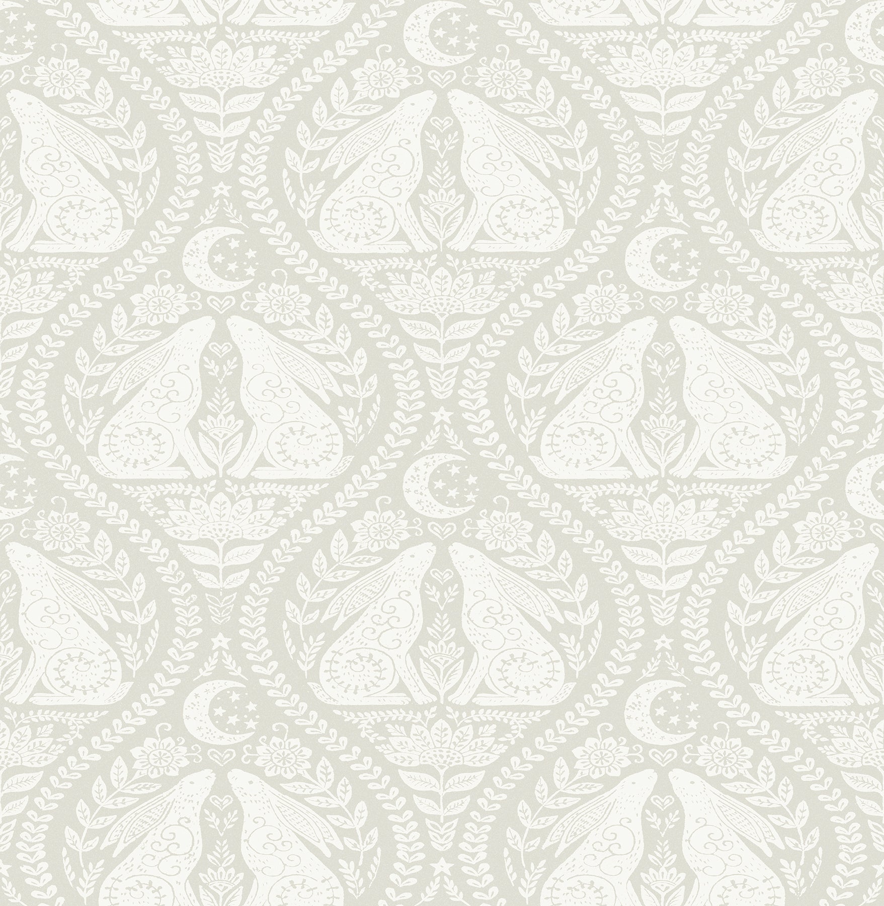 Moon Rabbit P&S Wallpaper by WallPops
