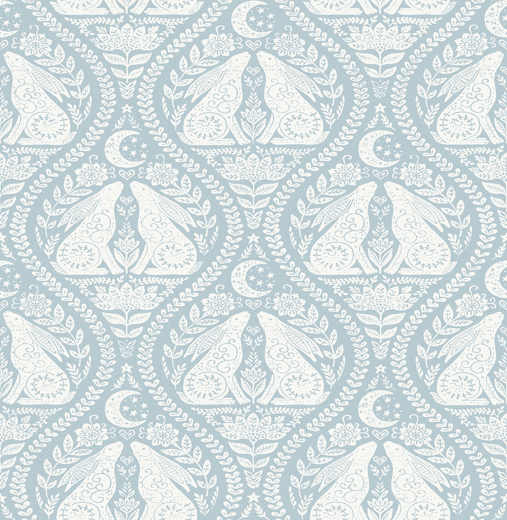 Moon Rabbit Peel and Stick Wallpaper by WallPops