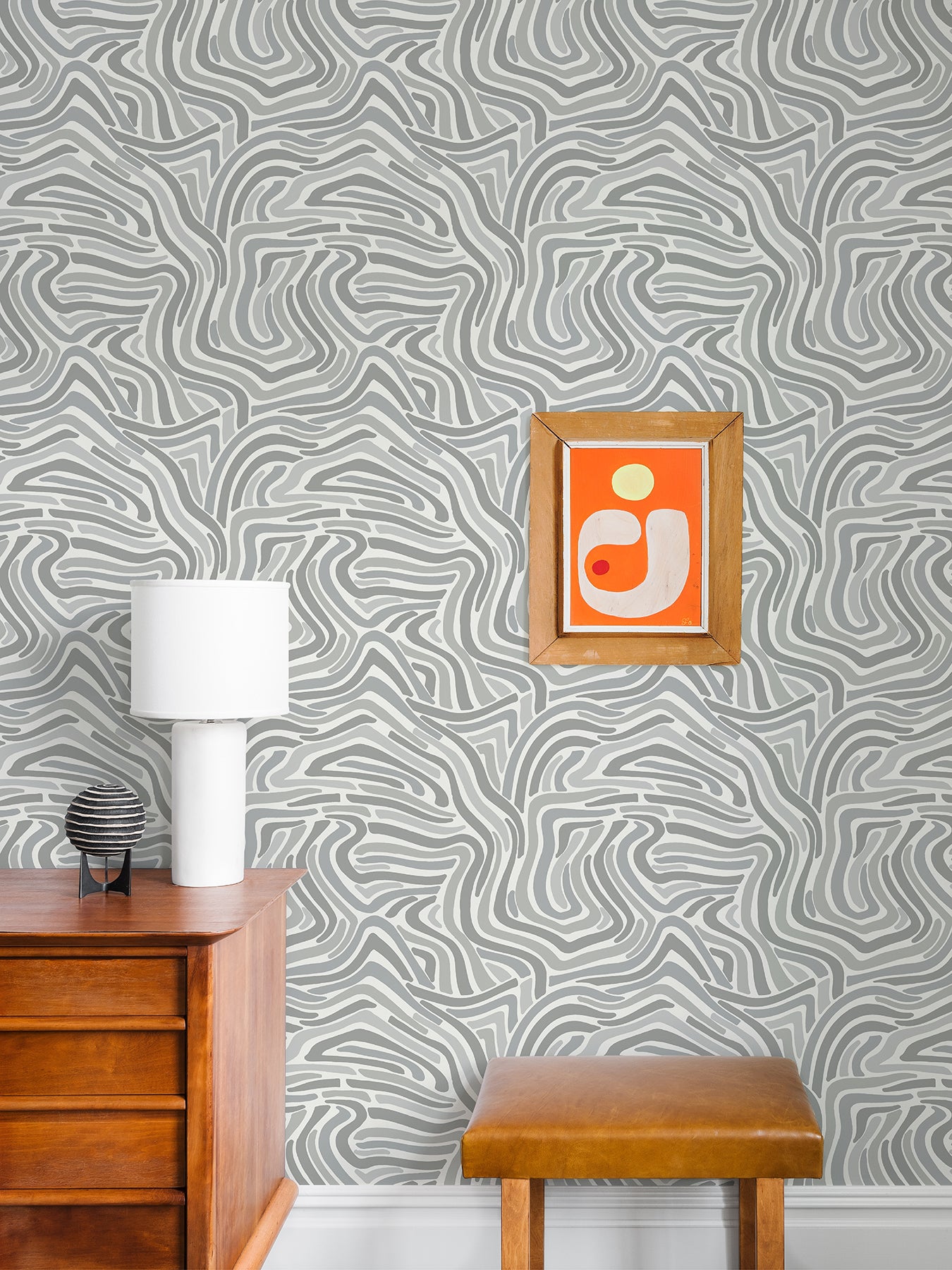 Spirited Peel and Stick Wallpaper in a room setting