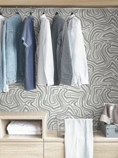 Spirited Peel and Stick Wallpaper in a room setting