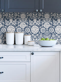 Anya P&S Wallpaper in a room setting