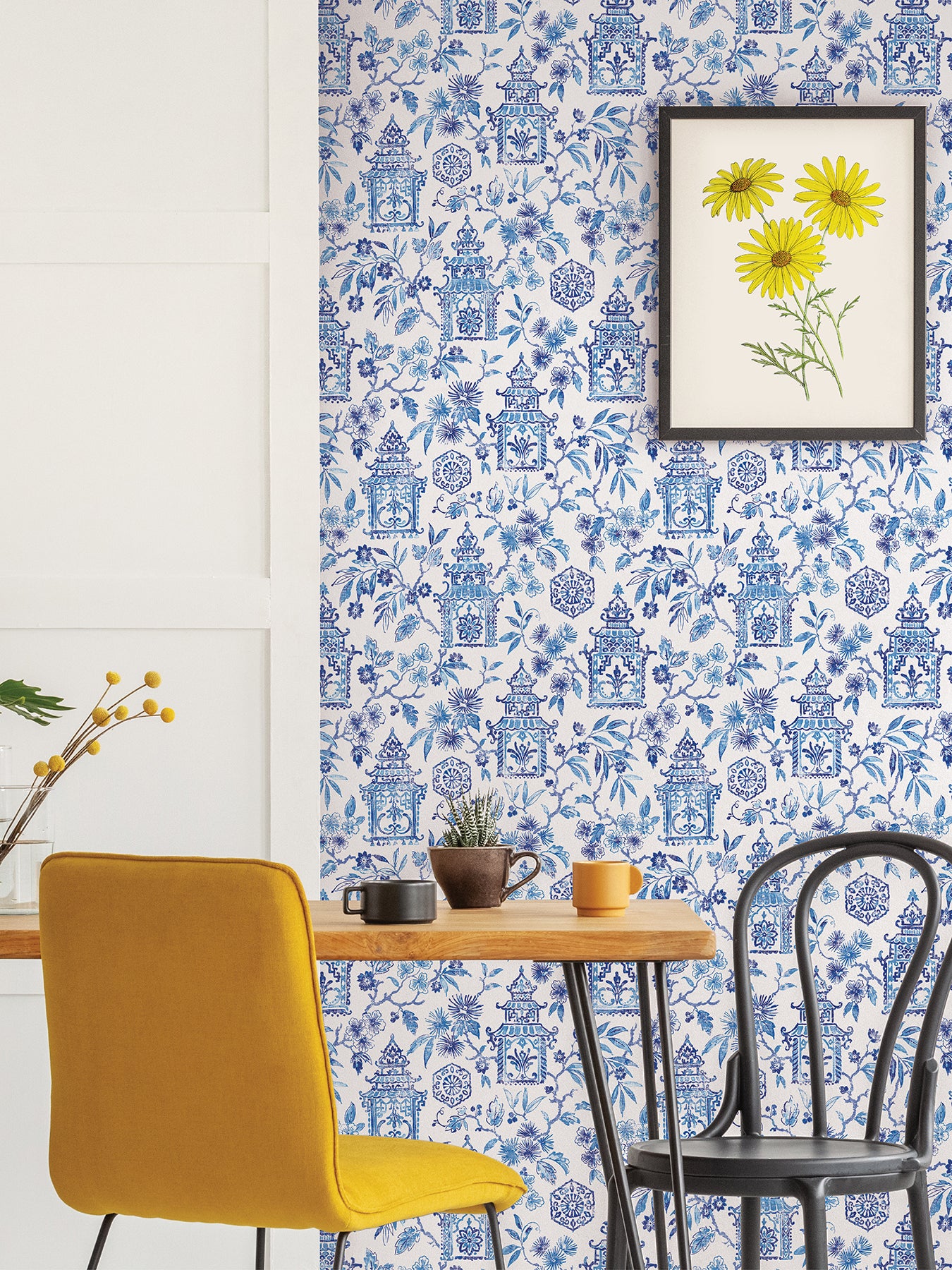 Danson Peel and Stick Wallpaper in a room setting