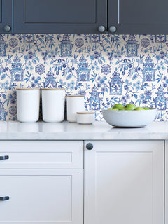 Danson Peel and Stick Wallpaper in a room setting