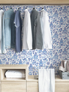 Danson Peel and Stick Wallpaper in a room setting